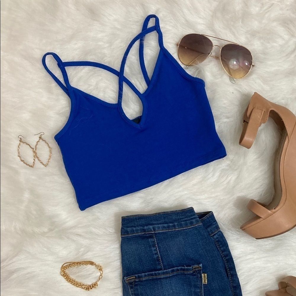 Wendy Crop Top - Royal